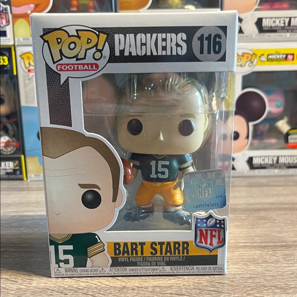 Funko Pop! Packers Bart Starr in Green and Yellow